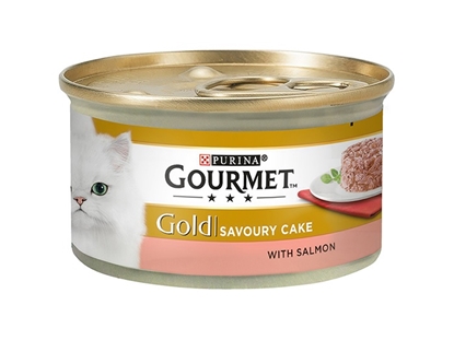 Picture of Gourmet Gold Savoury Cake Salmon Wet Adult Cat Food 85g